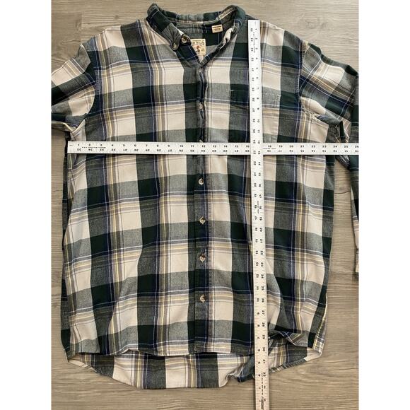 Redhead Flannel Shirt Green And White Plaid Print Men’s Size 2XLT - Picture 2 of 7